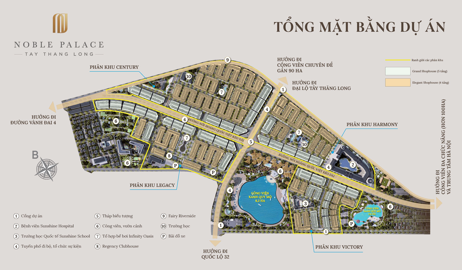 Tổng mặt bằng dự án Noble Palace Tây Thăng Long