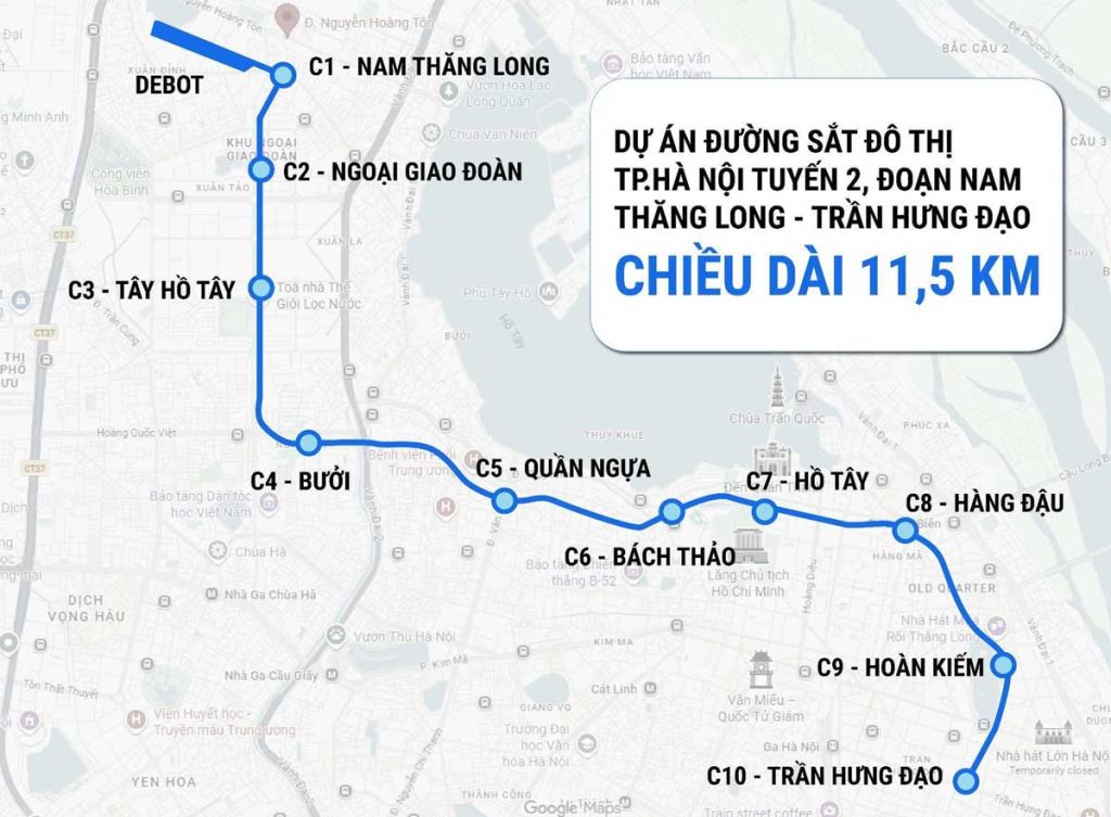 Noble Empire và thỏi nam châm định hình Trung tâm Tài chính - Thương mại mới của Thủ đô 2 Quy hoạch tuyến Metro số 2