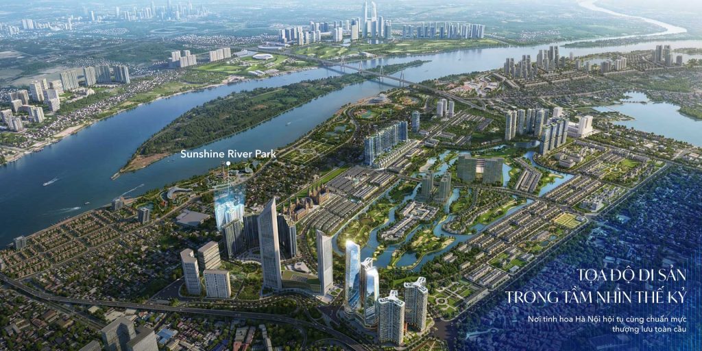 Noble Empire và thỏi nam châm định hình Trung tâm Tài chính - Thương mại mới của Thủ đô 5 Vị trí bên dòng sông Hồng di sản của Sunshine River Park